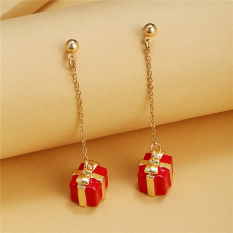 christmas earrings dangle