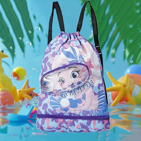 girls wet dry swim bag