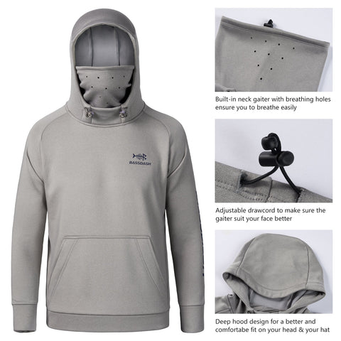 hooded fishing shirt with mask