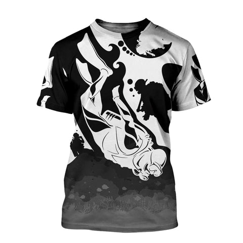 Summer Sport 3D Printed Diving Art Casual Fashion Short-Sleeve Men T-Shirt